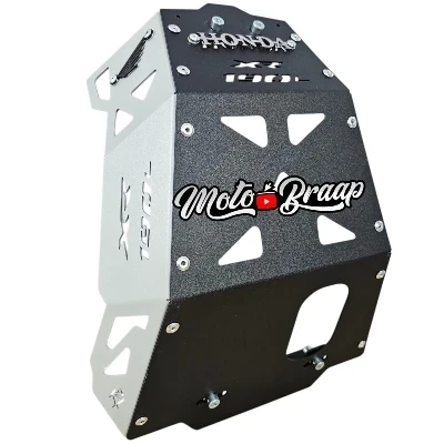 AC XR 190 L / AC XR 190 2.0 / Pechera acero gris con negro logo 3d cromado ML