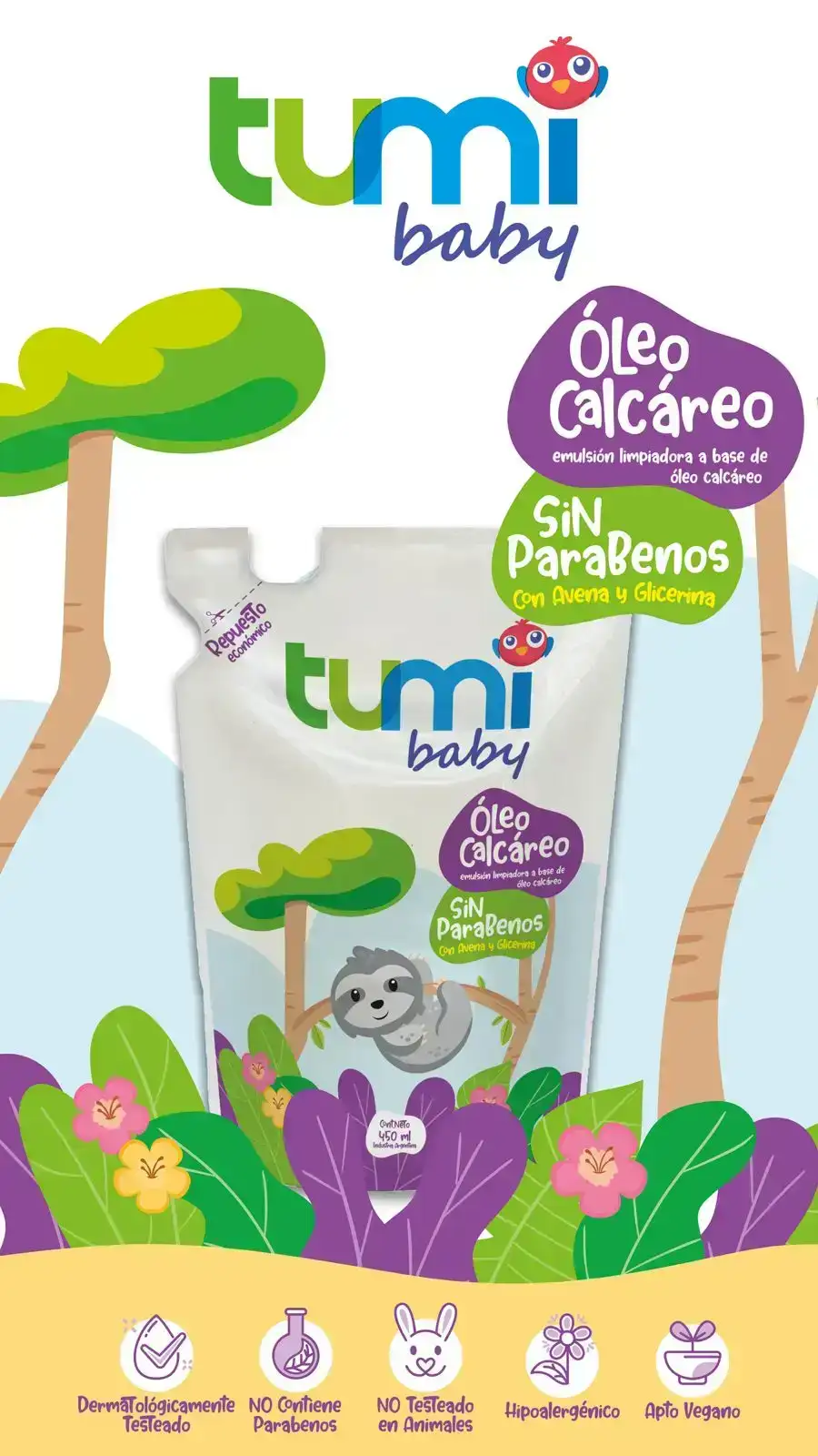 Repuesto de Óleo Calcáreo Tumi x 450ml.