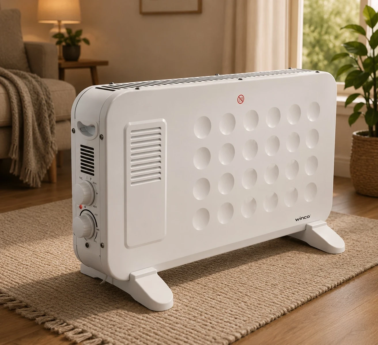  TERMOCONVECTOR CON TURBO FORZADOR BLANCO 2000 W