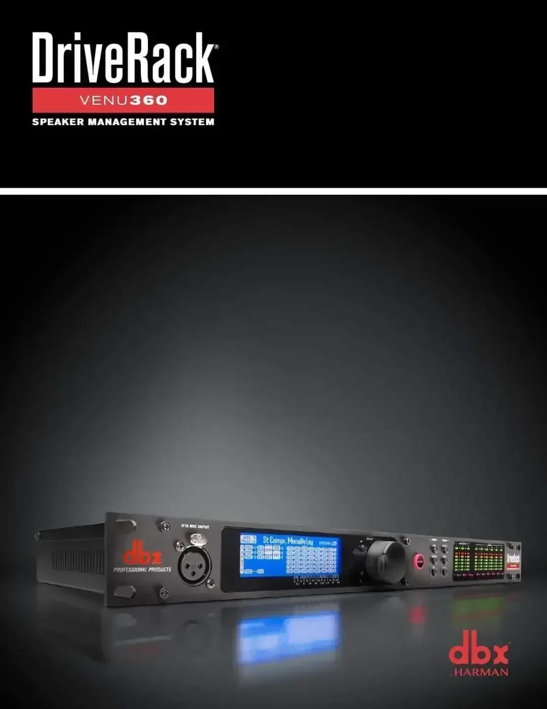 💥DriveRack VENU360 💥  PEDIDOS : 69442828  PEDIDOS POR MAYOR : 69482978   El VENU360 proporciona todo el procesamiento y la flexibilidad que necesita entre su mezclador y amplificadores para optimizar y proteger sus altavoces. Con los últimos avances en los algoritmos AutoEQ™ y AFS™ patentados de dbx, canales de entrada adicionales, control de Ethernet a través de un dispositivo Android,® iOS,® Mac® o Windows® y asistentes actualizados, DriveRack VENU360 continúa el legado de DriveRack de gran procesadores de gestión de altavoces asequibles, potentes y potentes para toda una nueva generación.  AUTOEQ™  El nuevo algoritmo AutoEQ mejorado garantiza una experiencia de ecualización automática extremadamente precisa, rápida y no intrusiva.  Con un micrófono RTA que "escucha" su habitación, el algoritmo DriveRack VENU360 AutoEQ actualizado establece los niveles de los altavoces y el ecualizador de la habitación automáticamente en cuestión de segundos mediante barridos sinusoidales. Esto significa que los ajustes de la sala ahora se pueden hacer muy rápidamente, sin someter a la audiencia a largas y molestas transmisiones de ruido rosa.  El AutoEQ ahora se encuentra en la etapa de procesamiento de salida, lo que significa que las secciones independientes de un sistema se pueden ecualizar automáticamente. ¡Esto permite que AutoEQ se use en el sistema FOH, así como en los monitores de escenario, las zonas y los retrasos de la torre!  ELIMINACIÓN DE RETROALIMENTACIÓN AFS™ MEJORADA  Algoritmo AFS™ mejorado para una eliminación de retroalimentación más rápida y precisa, sin afectar negativamente el tono de su sistema.  Nada aleja al público como los comentarios de audio molestos y potencialmente dolorosos. Afortunadamente, los ingenieros de dbx han revisado su ya estelar algoritmo de supresión de retroalimentación avanzada y lo han hecho funcionar aún mejor. El DriveRack VENU360 escucha y anticipa la retroalimentación y la elimina automáticamente antes de que tenga la oportunidad, sin alterar nunca su sonido.  FUNCIONES DE CONFIGURACIÓN DEL ASISTENTE ACTUALIZADAS  Los asistentes actualizados facilitan la configuración inicial, al tiempo que garantizan que las afinaciones de los altavoces y otras configuraciones estén actualizadas.  Las funciones de asistente en el DriveRack VENU360 lo guían a través de procesos sencillos paso a paso para ayudarlo a aprovechar al máximo su sistema de altavoces. Los asistentes lo ayudan a configurar el enrutamiento, el equilibrio de nivel, AutoEQ, la supresión de retroalimentación avanzada y brindan acceso a afinaciones de altavoces actualizadas, disponibles para la mayoría de las principales marcas de altavoces. La adición de un asistente de monitor facilita la configuración y optimización de los monitores de escenario.  CONTROL MÓVIL  Conéctese al DriveRack VENU360 a través de su red local con su dispositivo Android, iOS, Mac o Windows para personalizar el sonido de su sistema de altavoces para que suene y funcione de manera óptima. La aplicación le permite manipular directamente el compresor, el ecualizador gráfico, el ecualizador paramétrico, la configuración de cruce, los perfiles de los altavoces y más con su interfaz gráfica de usuario atractiva y fácil de usar. 2