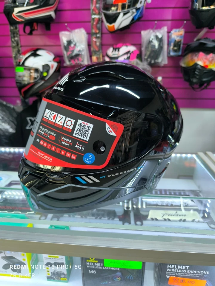 CASCO INTEGRAL MT HELMETS NEGRO METALIZADO
