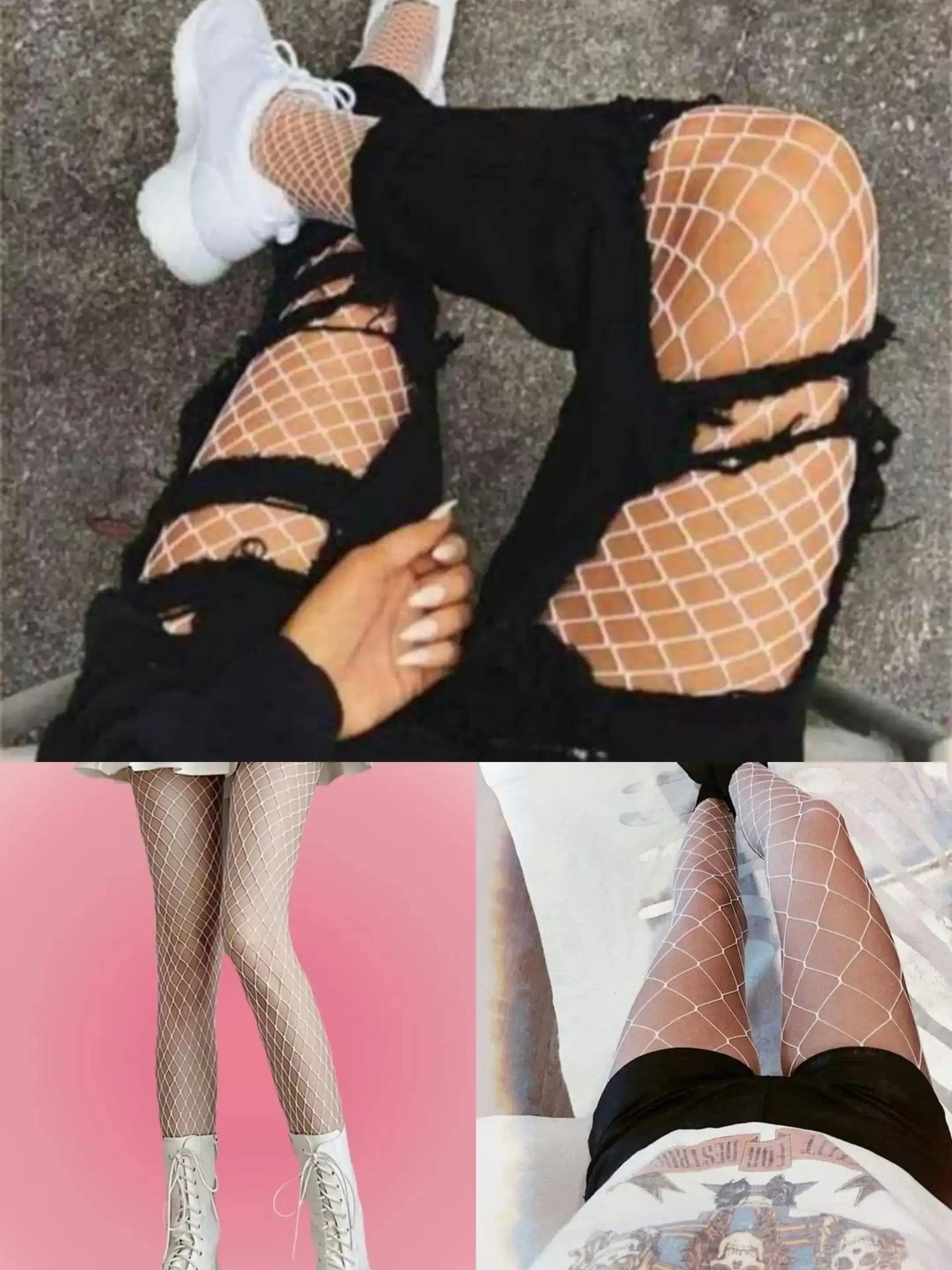 PantiMedias de Red Blanca