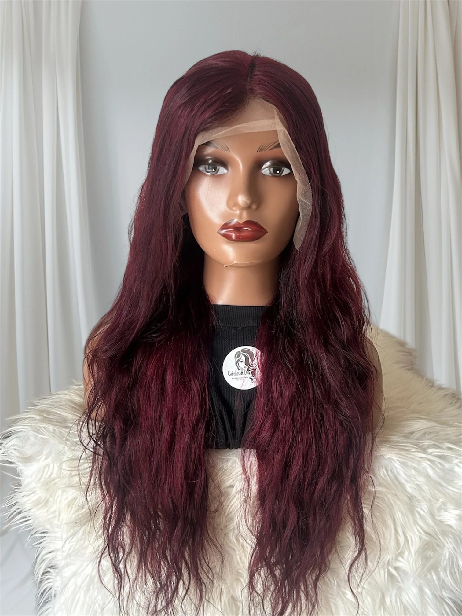 Peluca cabello humano 30 pulgadas, frontla lace 13x6, 180% densidad  3