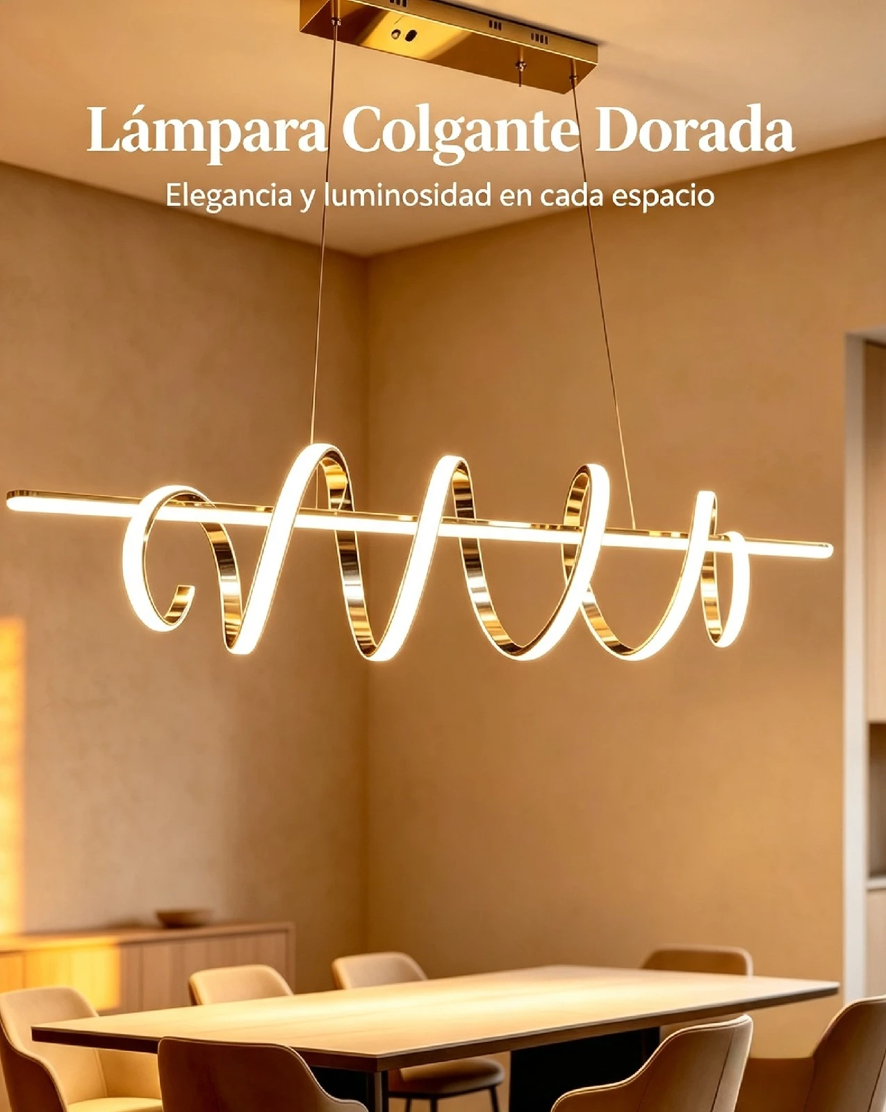 LÁMPARA COLGANTE ONDULADA