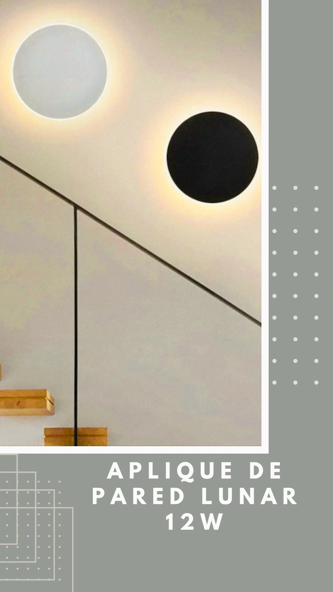  Aplique LED Tipo Luna 12w 4