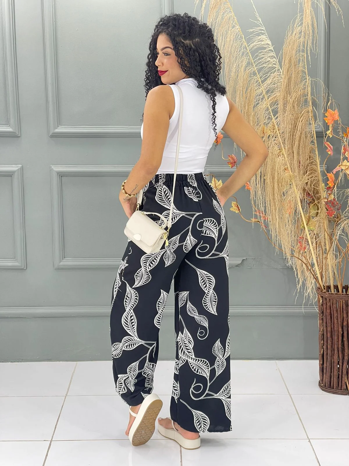 CALÇA PANTALONA DENISE DE BOTÃO 7