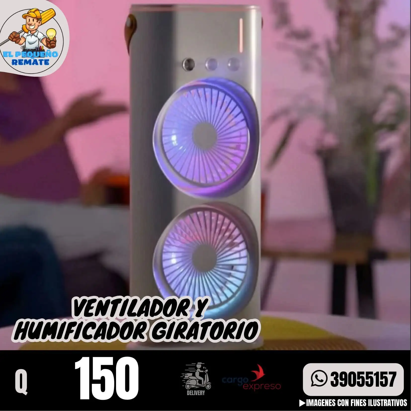 VENTILADOR Y HUMIFICADOR GIRATORIO  3