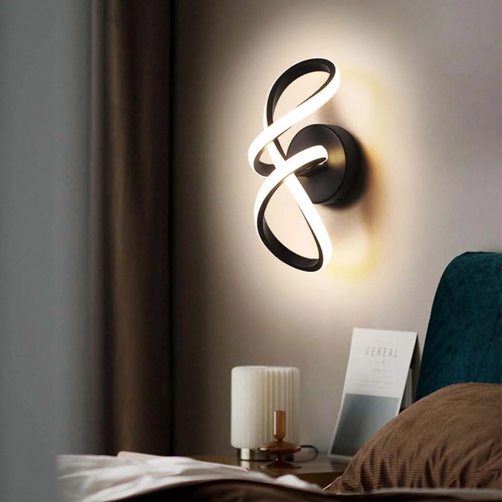 LAMPARA PARED LED SIGNATURE NEGRA 10W