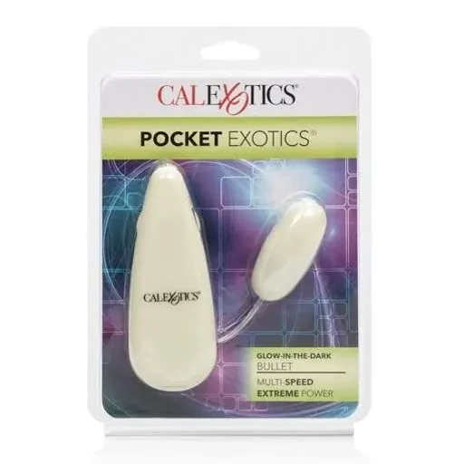 Glow In The Dark Pocket Exotics Glowing Vibrating Bullet