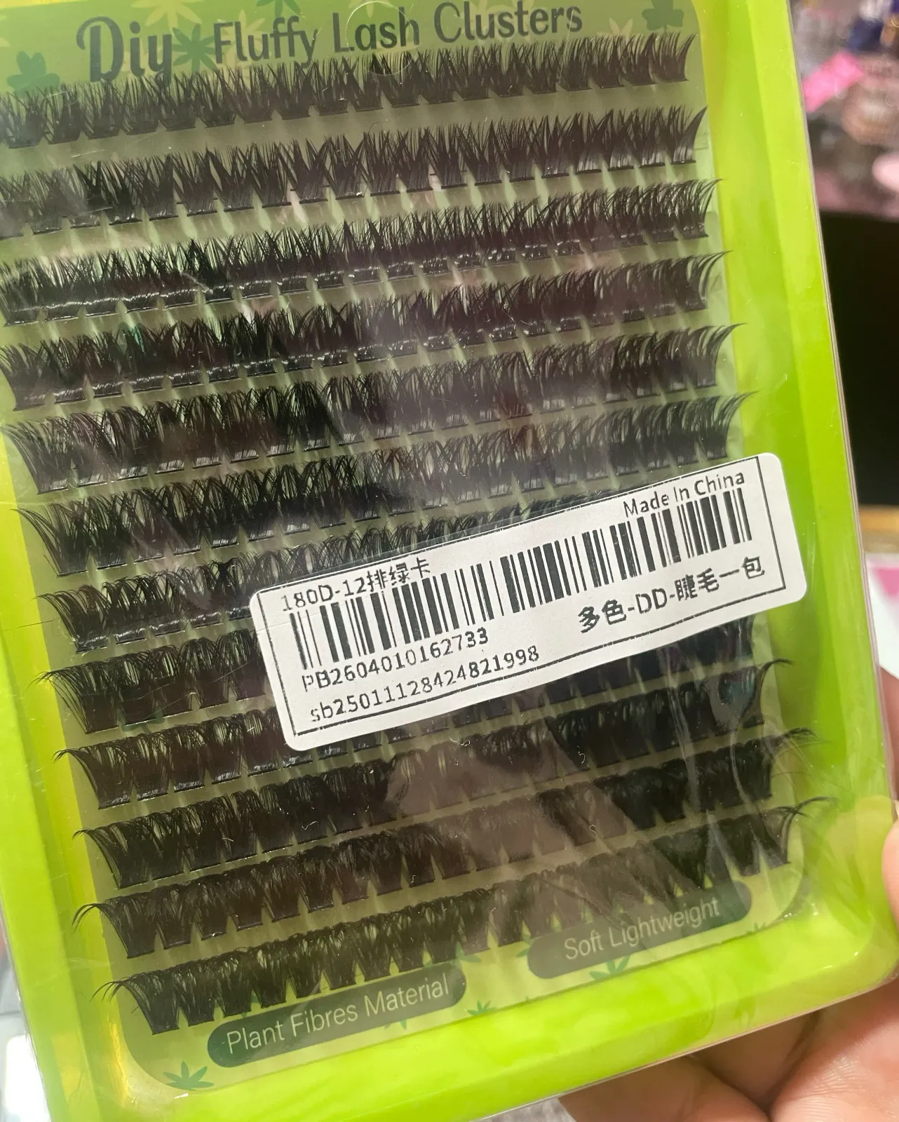 Pestañas 1x1 180D-12 4