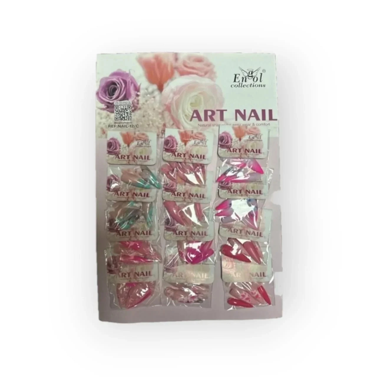 engol carton uña decorada stiletto nail-12 c
