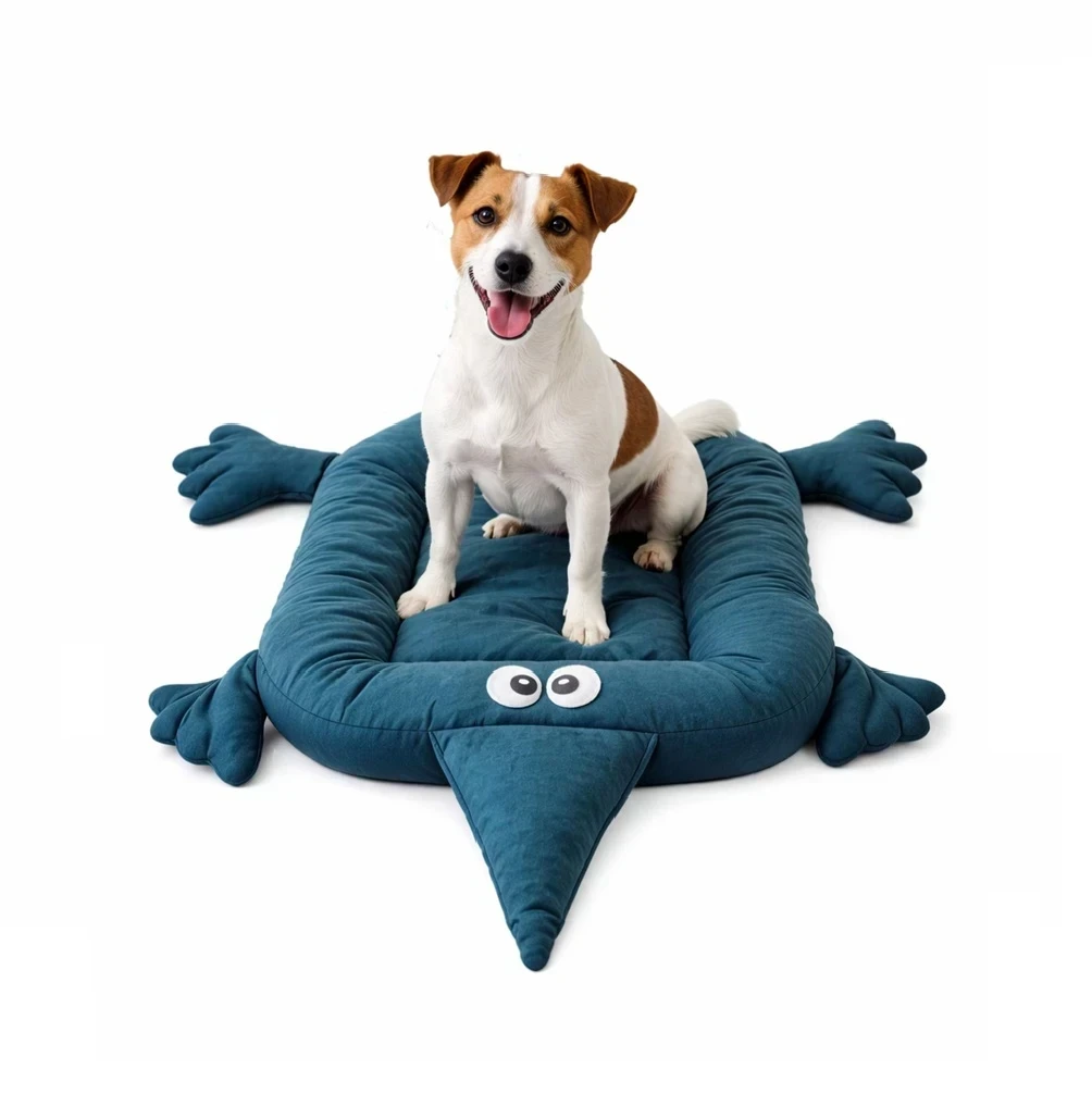 Cama deluxe cocodrillo azul 