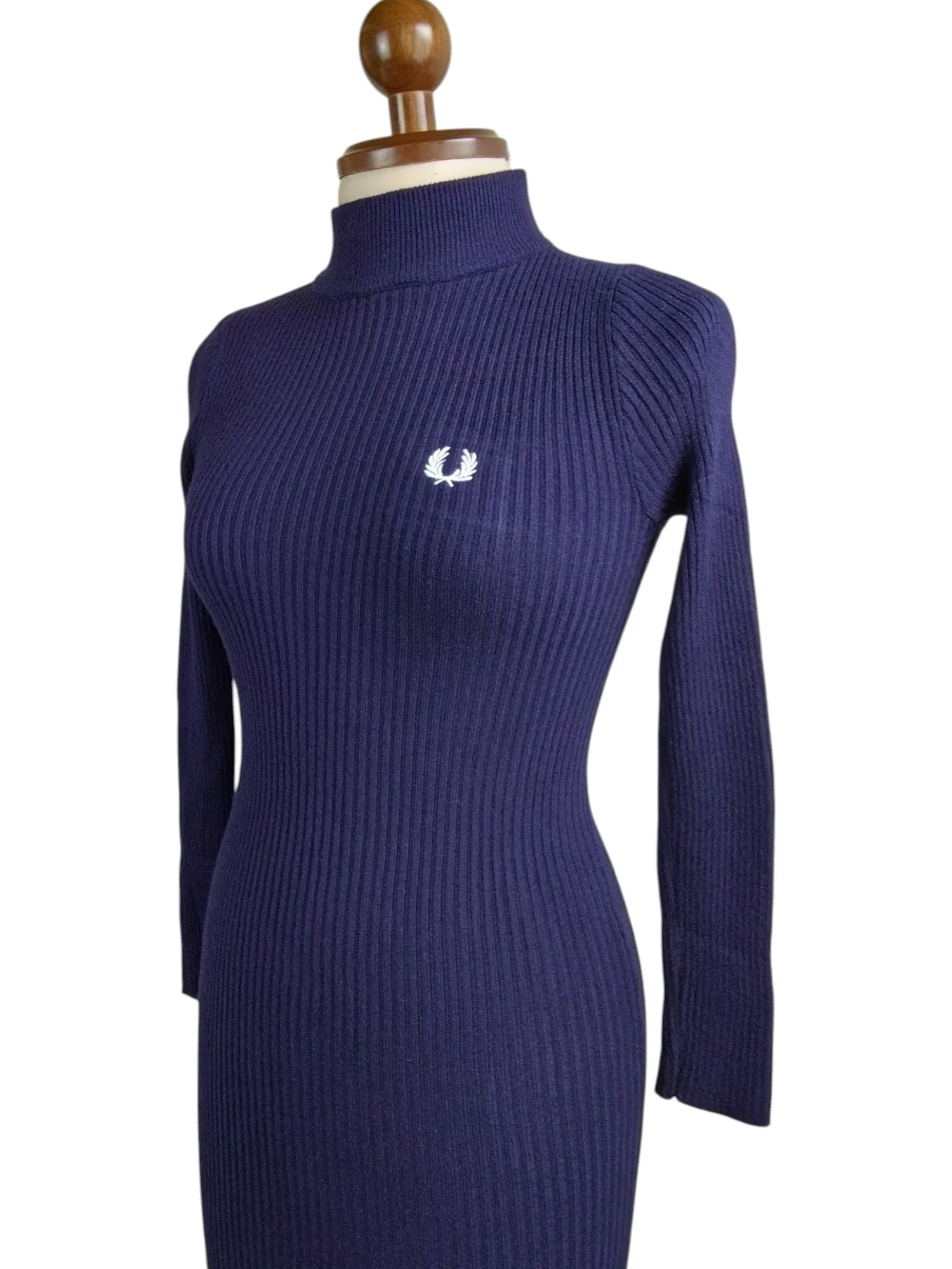 Vestido en hilo azul oscuro  2