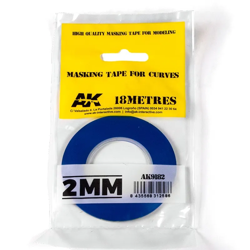 MASKING TAPE FOR CURVES 2MM