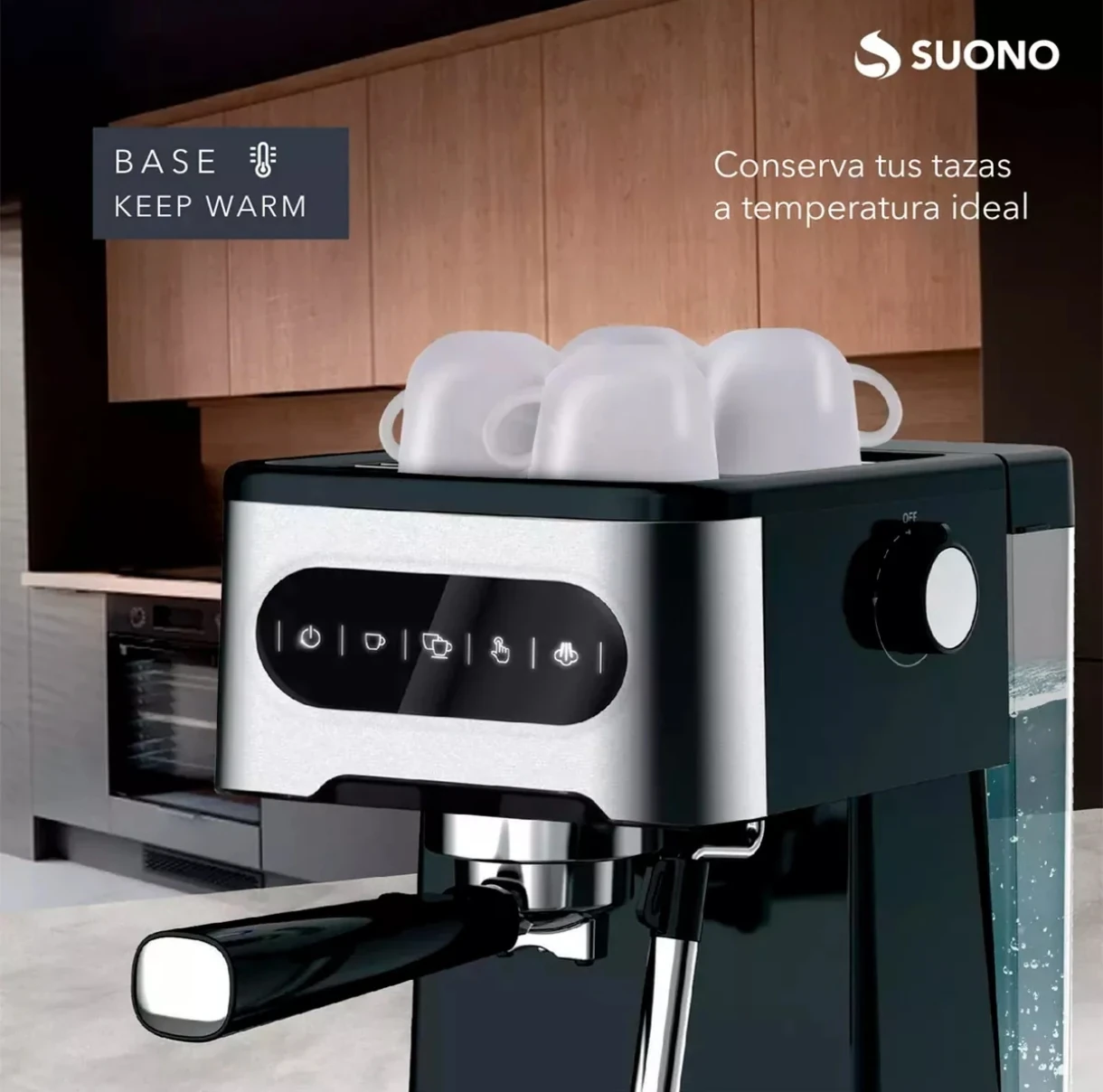 Cafetera Expresso Digital Suono Automática Acero Inox 1.5 L Csi - 5