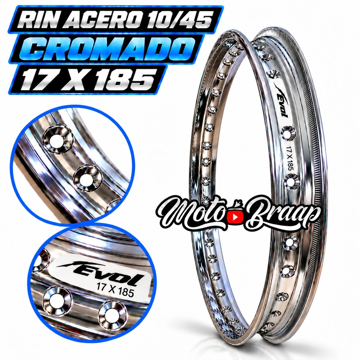 17 x 185 Rin acero Evol