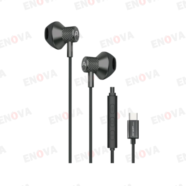 Auriculares magnéticos Type?C, metal, negro