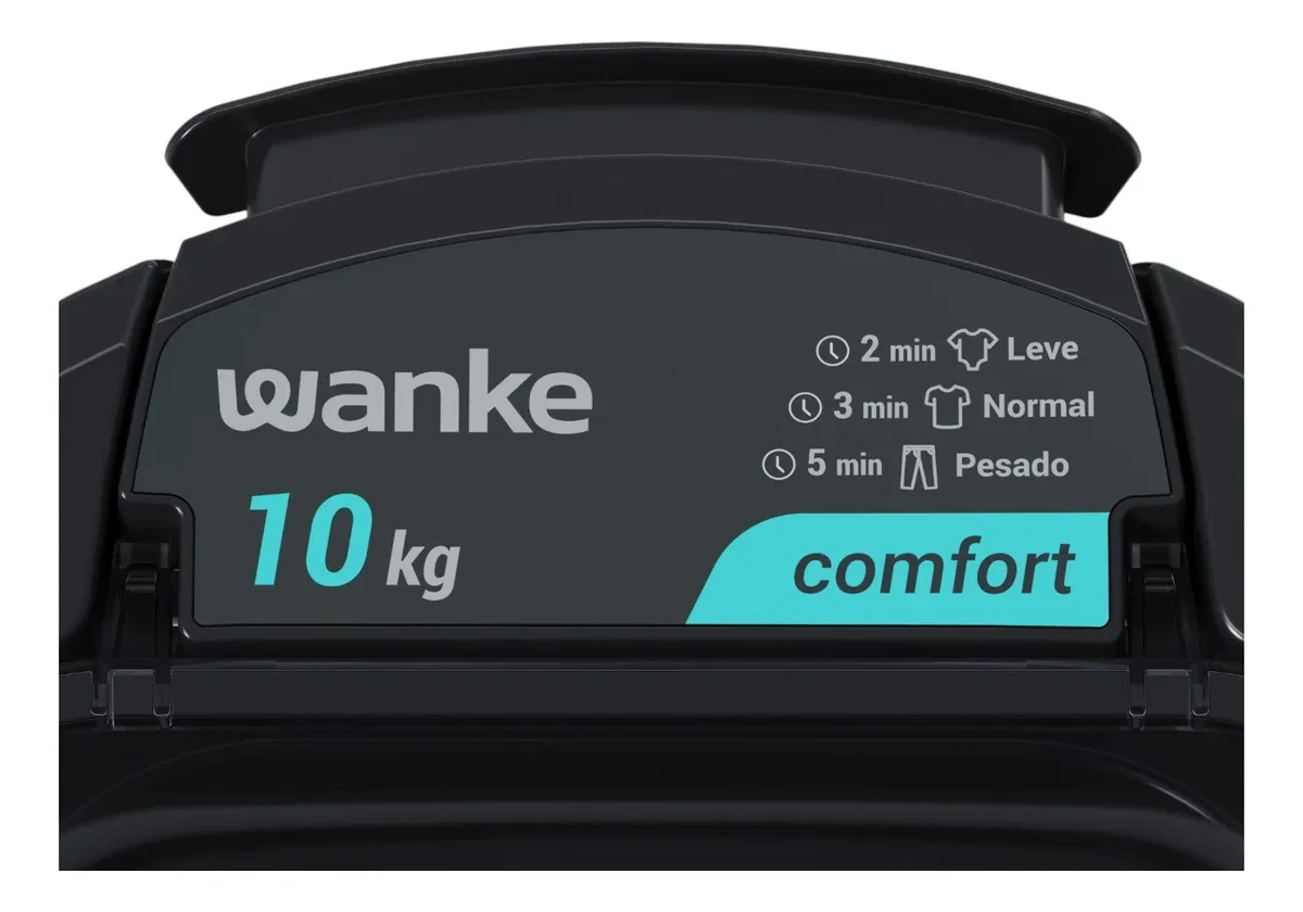 Secarropas Centrífugo Comfort Sin Timer 10 Kg Wanke Cwin100earb Negro - Negro 2