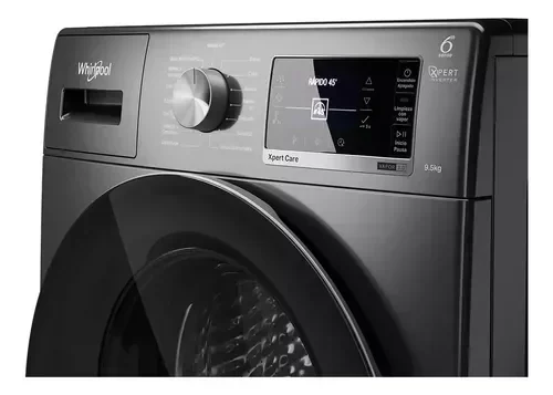 Lavarropas Whirlpool 9,5kg Wnq95as Inverter Silver 3