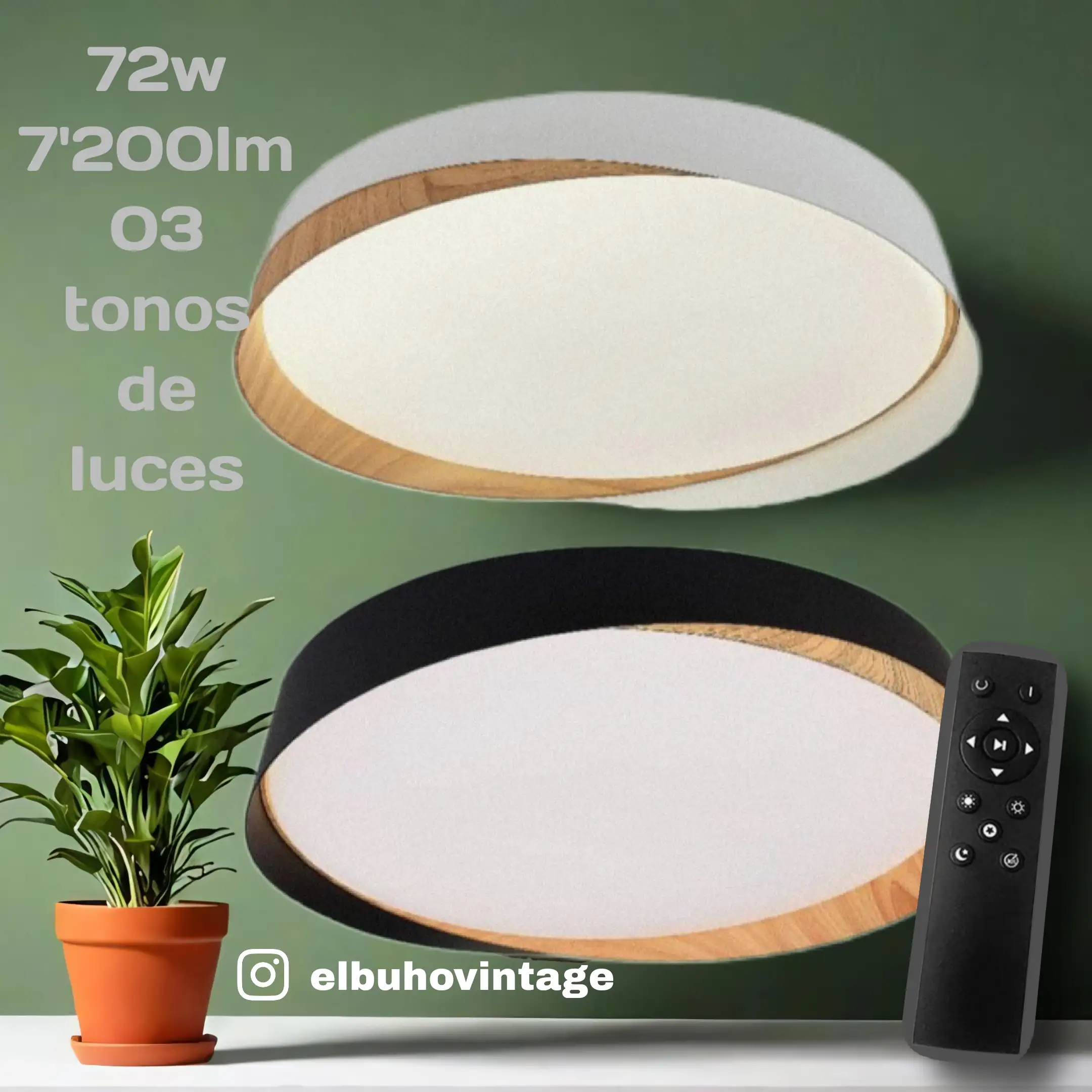 Plafón LED Decorativo 72w 3