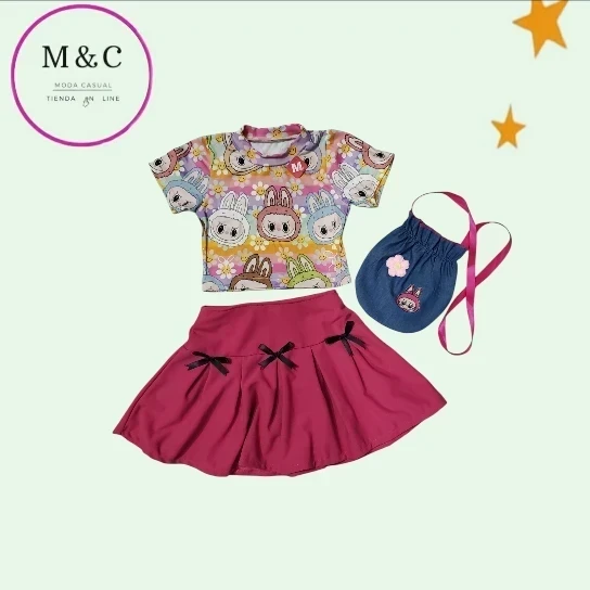 Conjunto T- Ch falda y blusa 