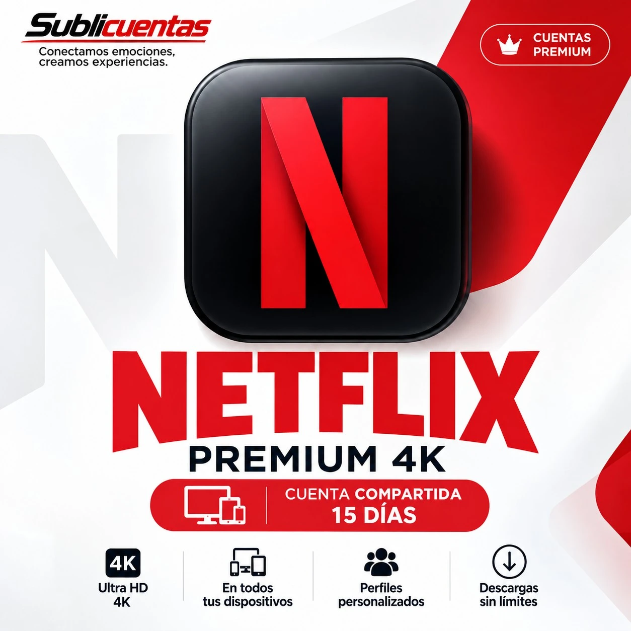 Netflix Premium 15 dias