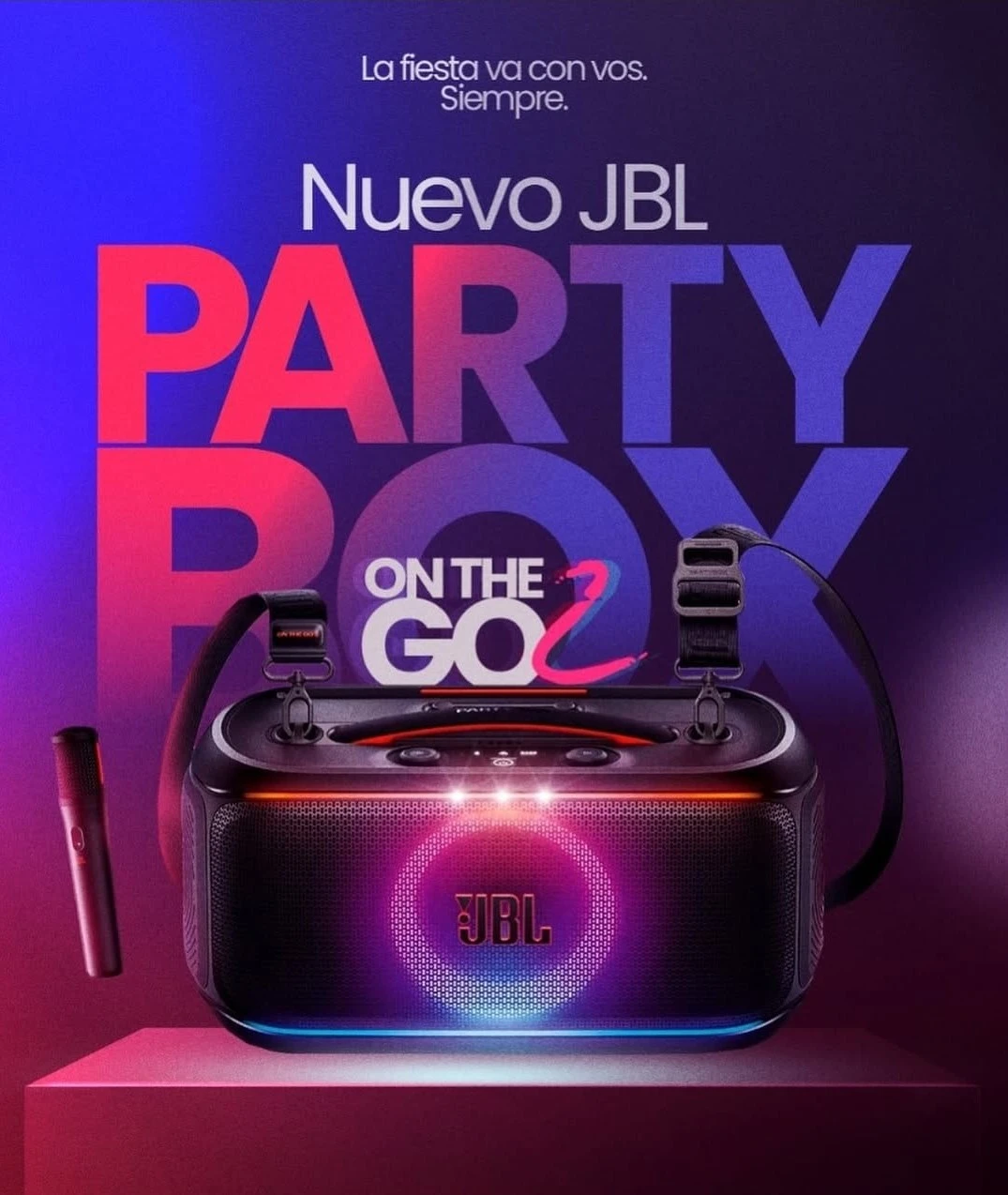 PARLANTE JBL PARTYBOX ON THE GO 2 