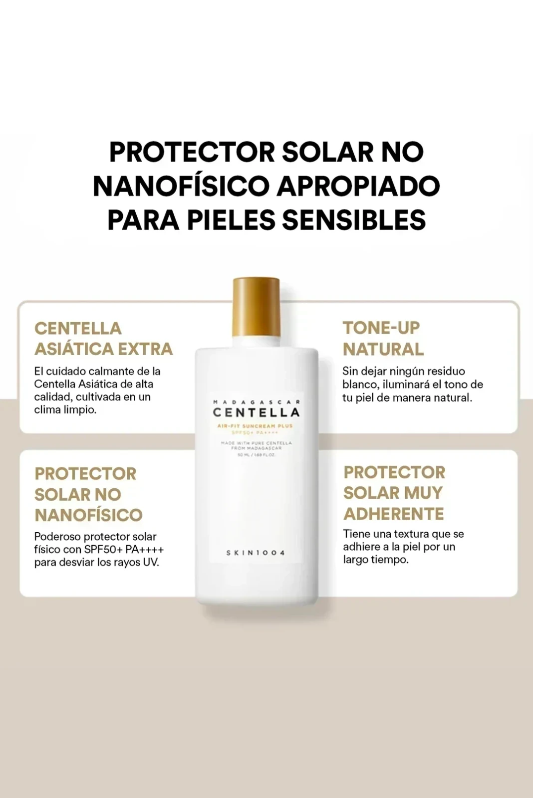 🔴SKIN 1004 - Madagascar Centella Air-Fit Suncream Plus [50ml] 3