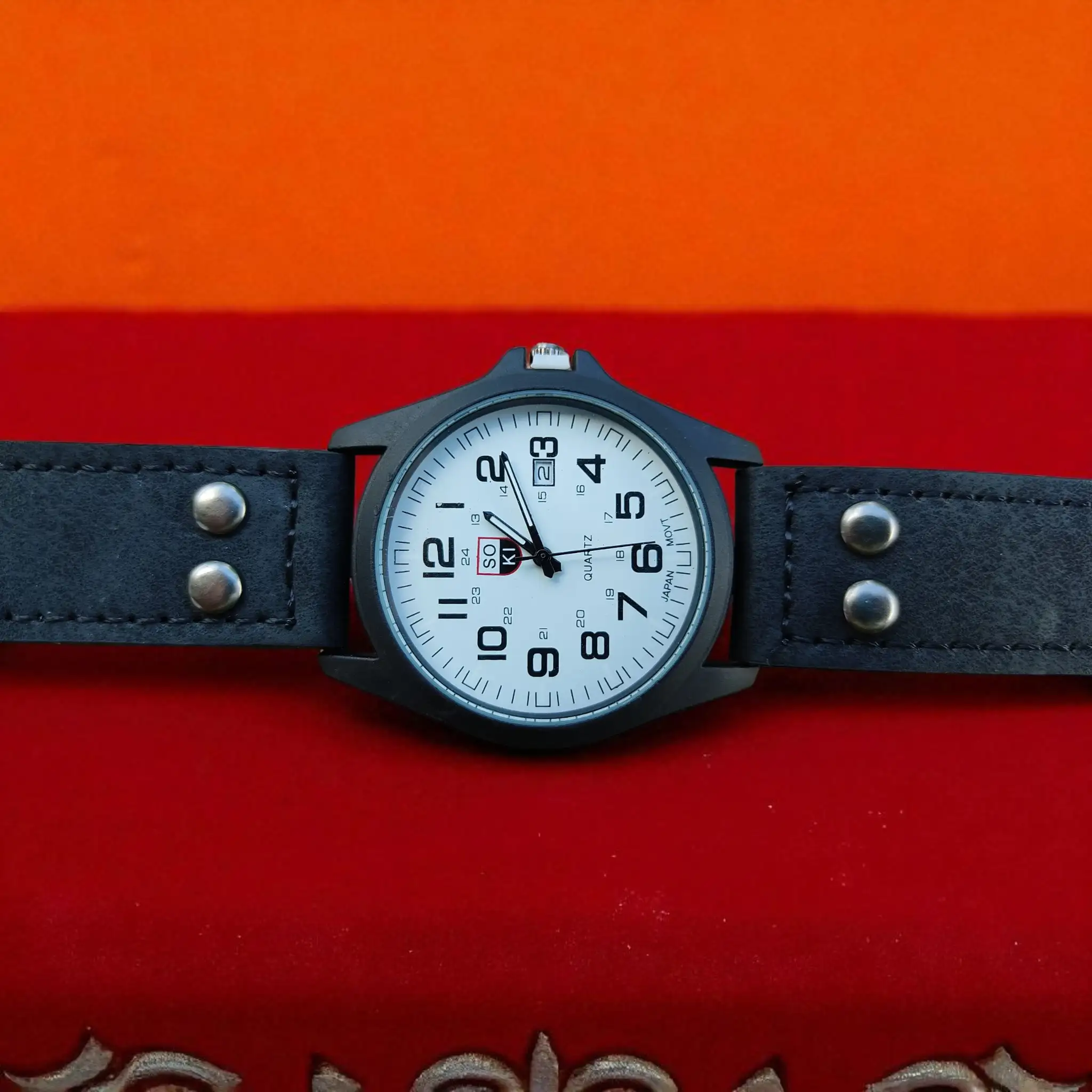 Reloj de hombre de Correa Negra