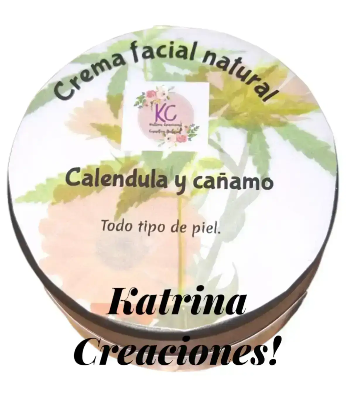 Crema facial natural Calendula y cañamo