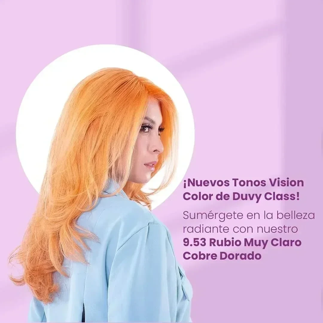 duvy class tinte 9.53 rubio muy claro cobre dorado