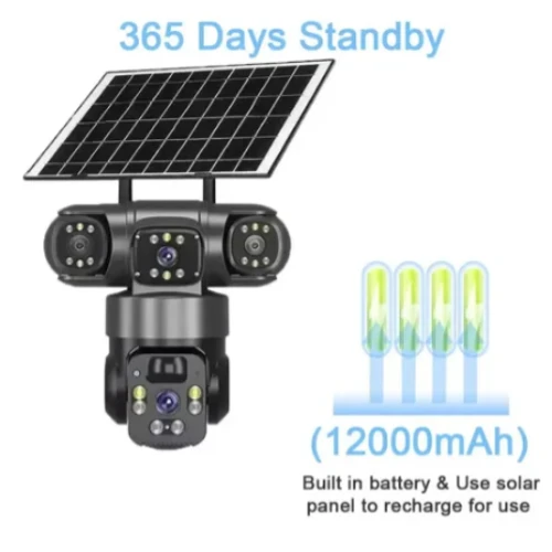 Cámara Fs A2388 4g Espía Solar 12 Mp Panorámica La Cámara 2
