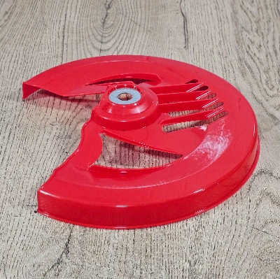 NKD 125 ROJO protector de disco 27,5 cm plastico GL