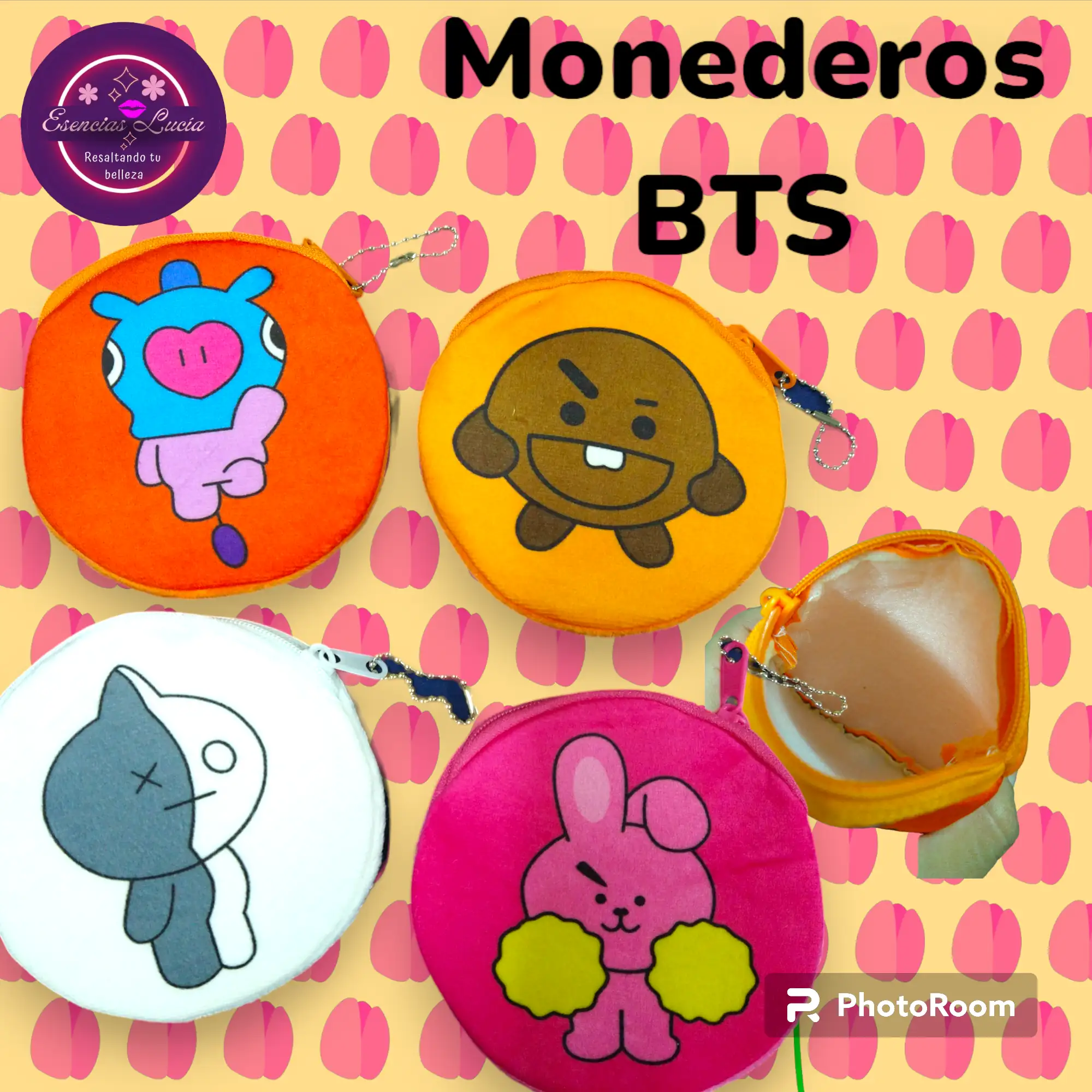 Monedero de tela BTS