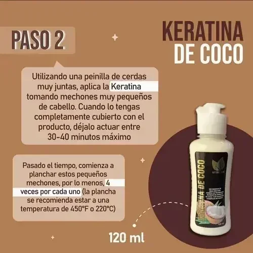 Kit de Keratina de Coco Natural Sant Waka KYA40 3