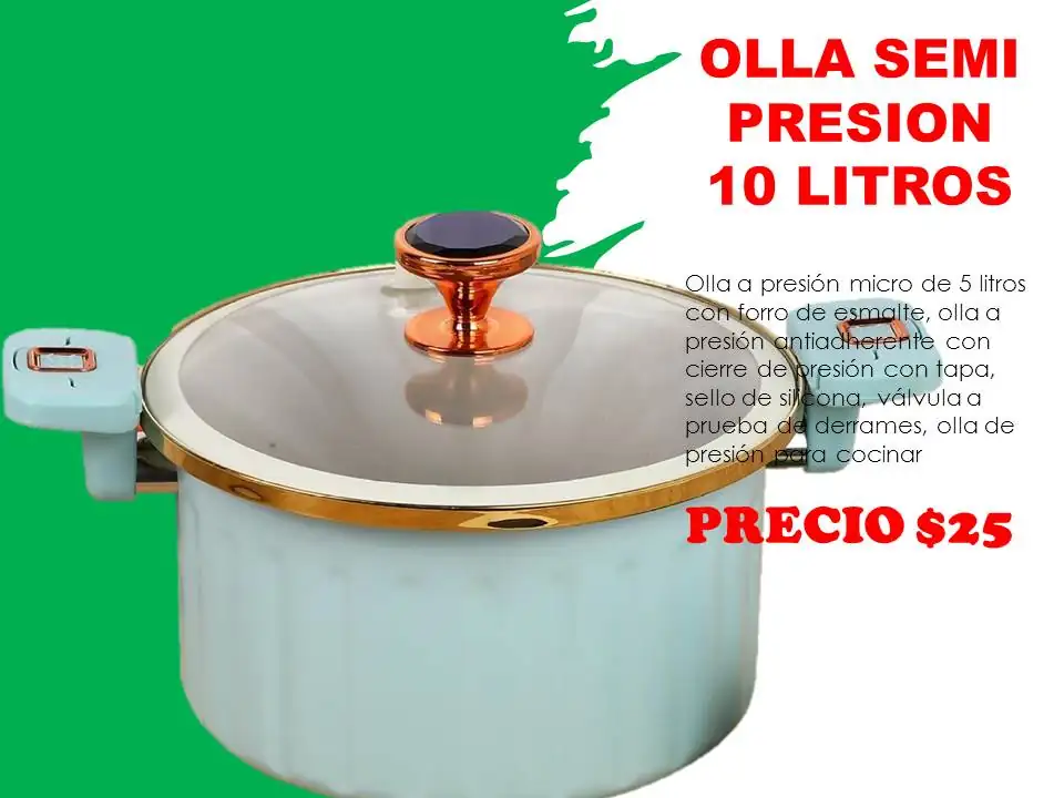 Olla calavaza color  verde 