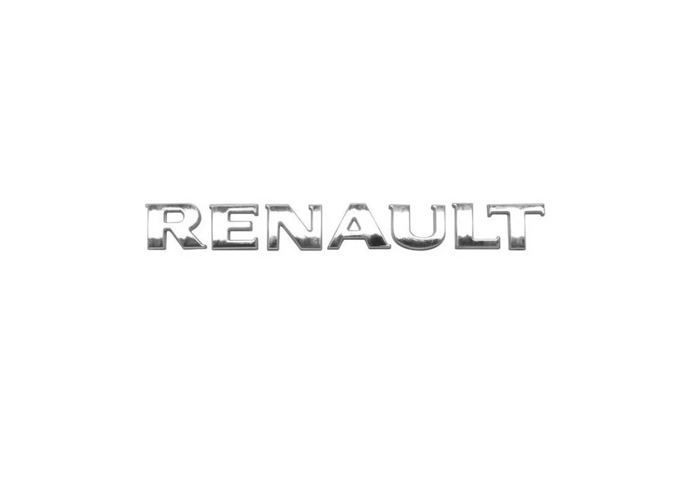 Letrero Renault Todos 2010 en adelante ( cromado ) / 1356