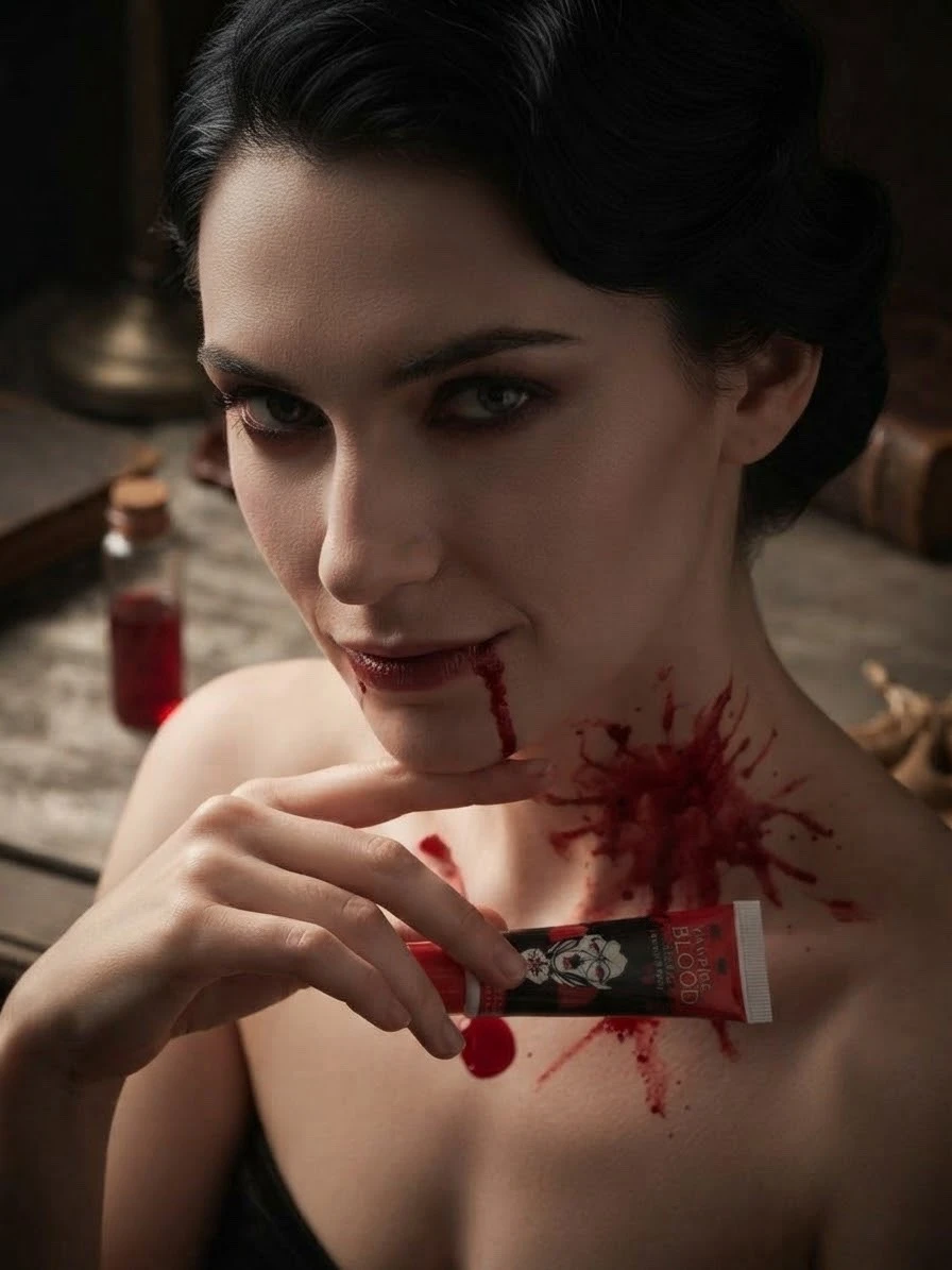 paquete de 12 tubos de sangre falsa  2