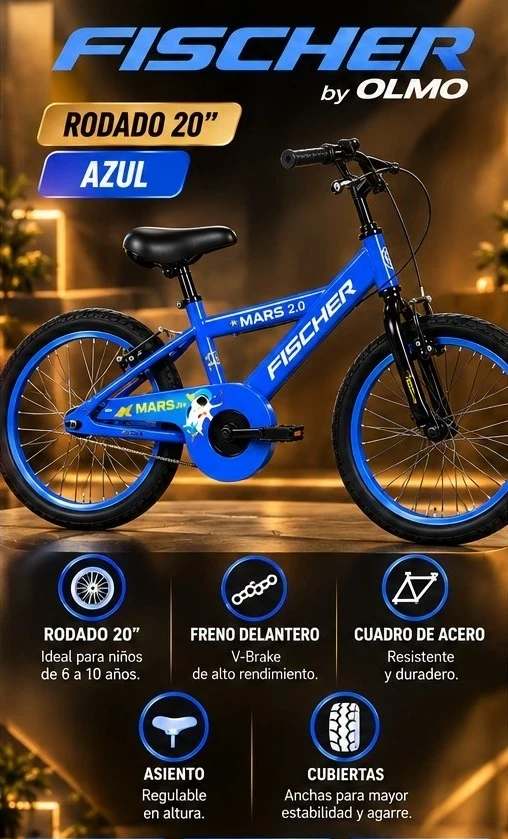 BICICLETA FISCHER BY OLMO RODADO 20 *CONSULTAR DISPONIBILIDAD CON EL VENDEDOR* 2
