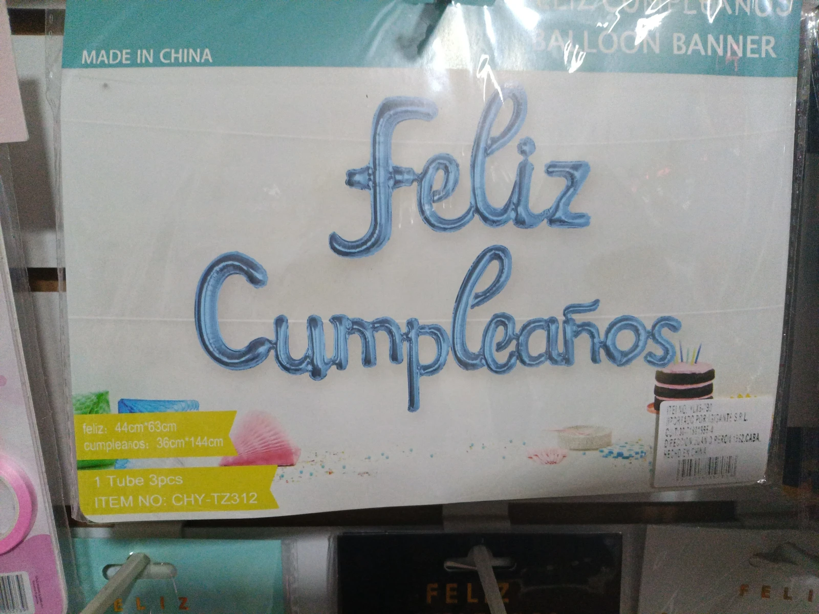 Set frase cursiva feliz cumpleaños