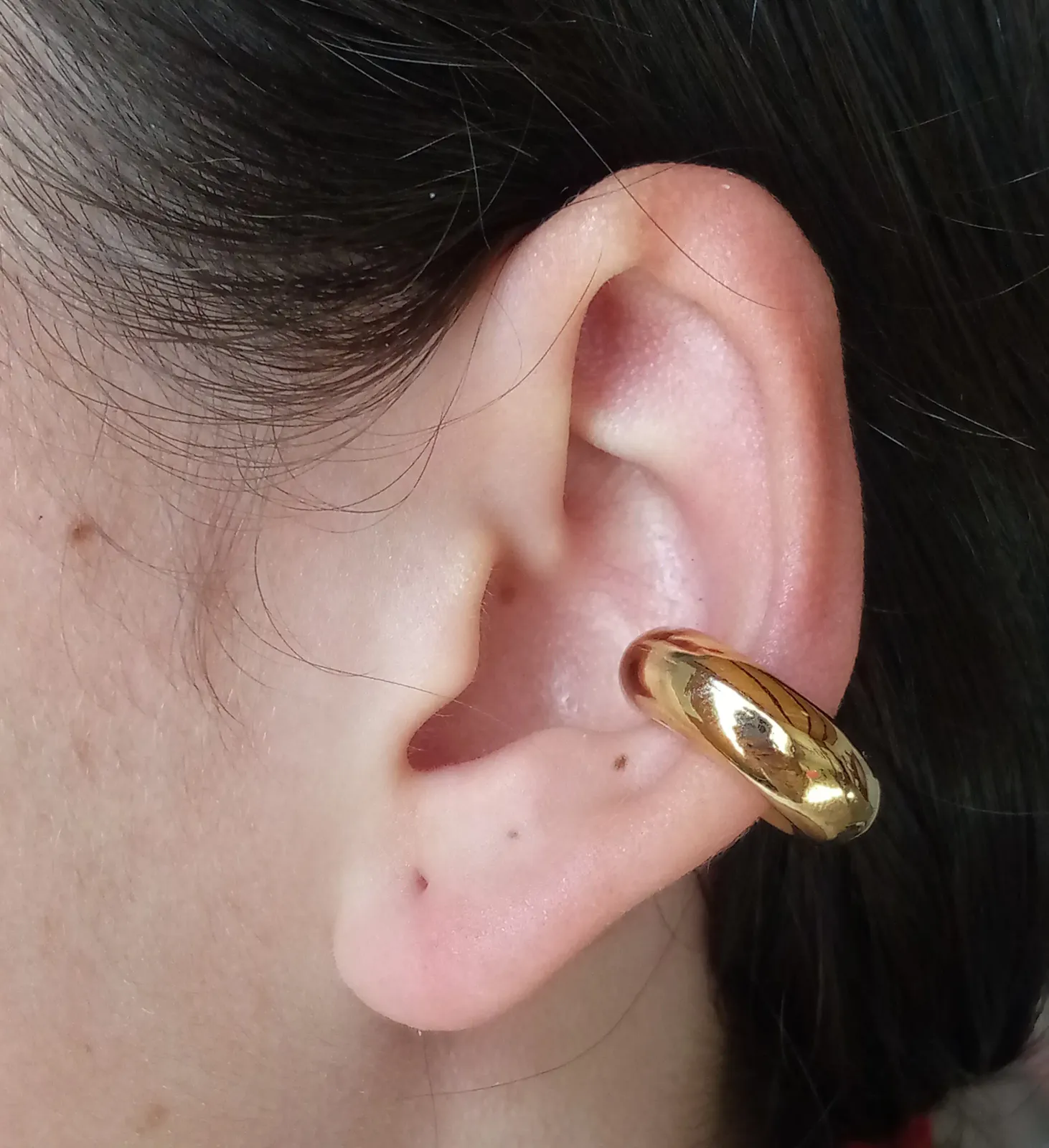 Earcuff chunky dorado