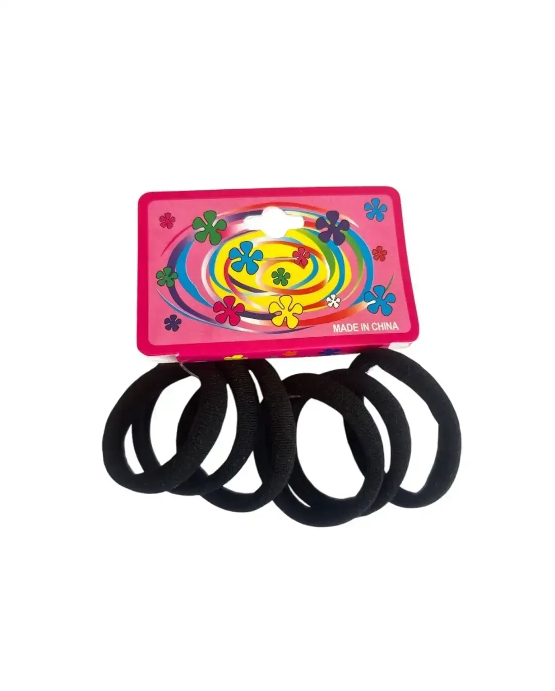 Blister de 6 colitas grandes color negro 