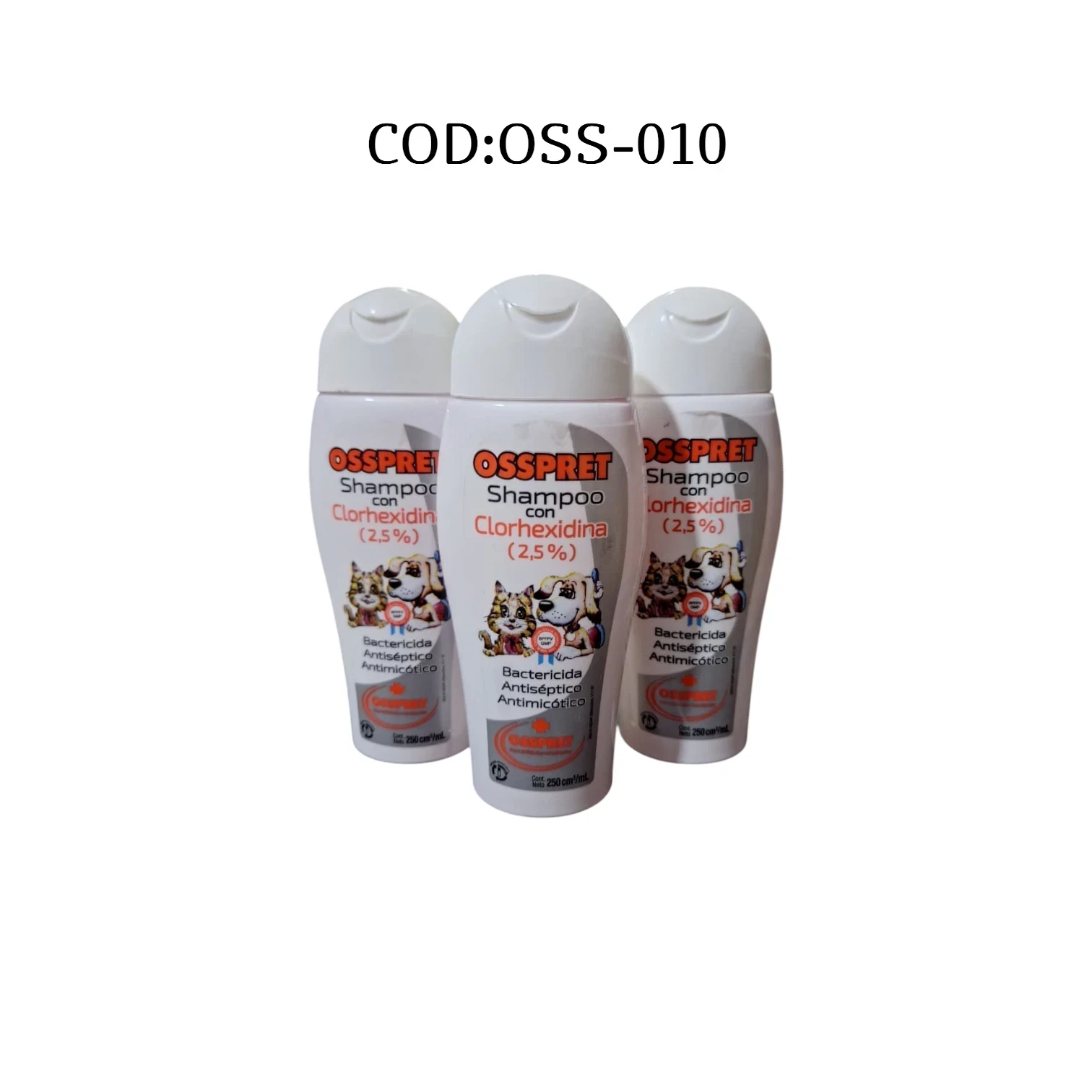 SHAMPOO OSSPRET CLORHEXIDINA AL 2,5%