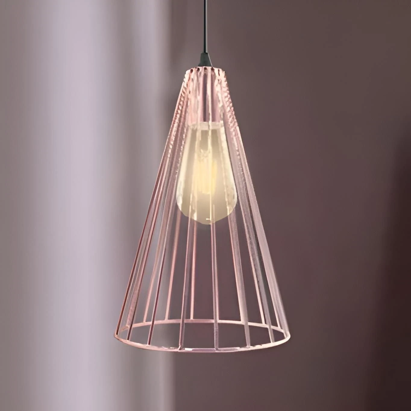 LAMPARA COLGANTE REJILLA 1L E27