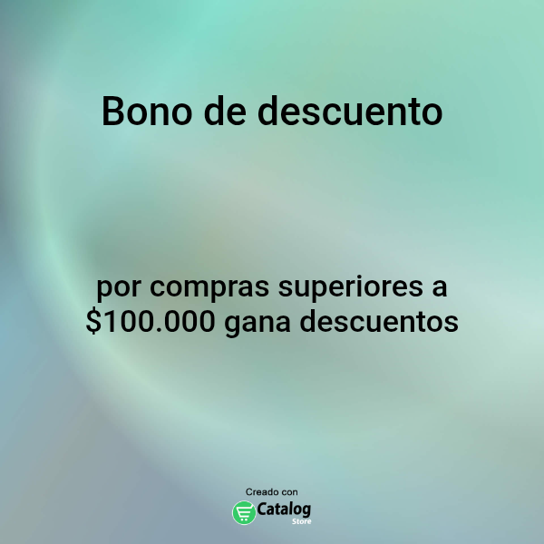 Bono de descuento 