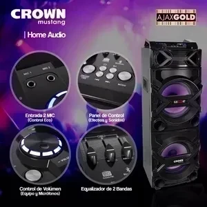PARLANTE CROWN MUSTANG 1002BT