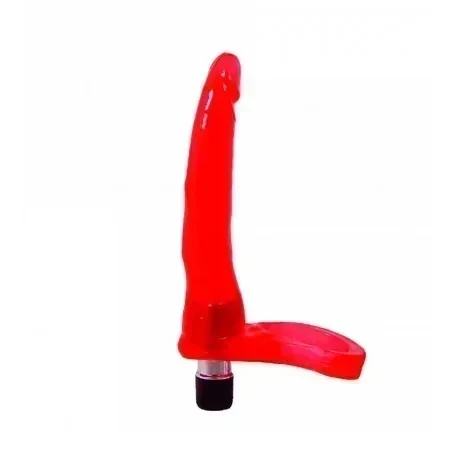 Hot Finger Anillo Vibrador Rojo Real Skin