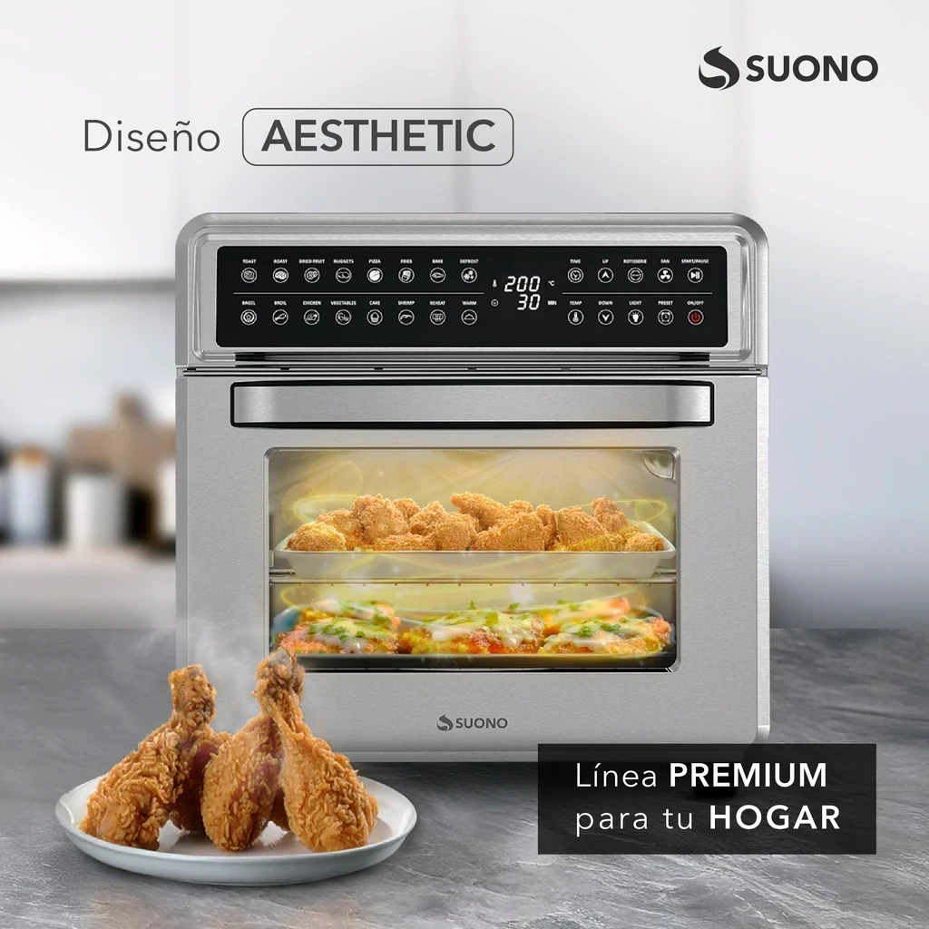 Horno freidora Suono AirFryer 23L 1700W 16 Funciones 4