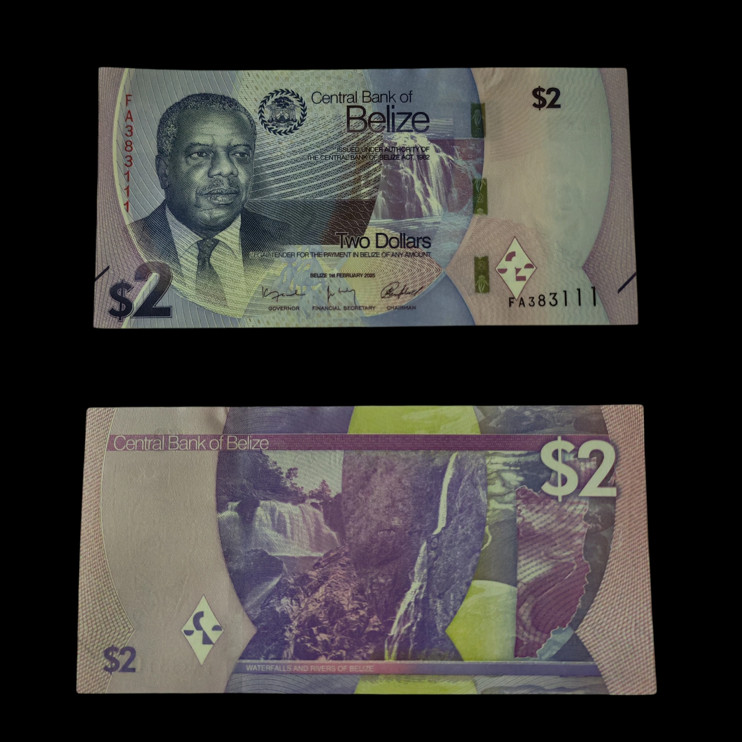 ° Belice 2 dolares UNC 