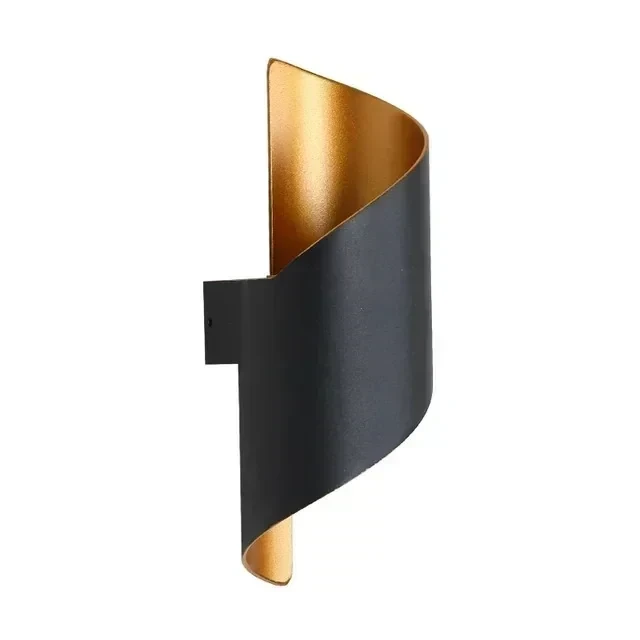 APLIQUE LED ESPIRAL NEGRO+DORADO 2X5W 3000K   2